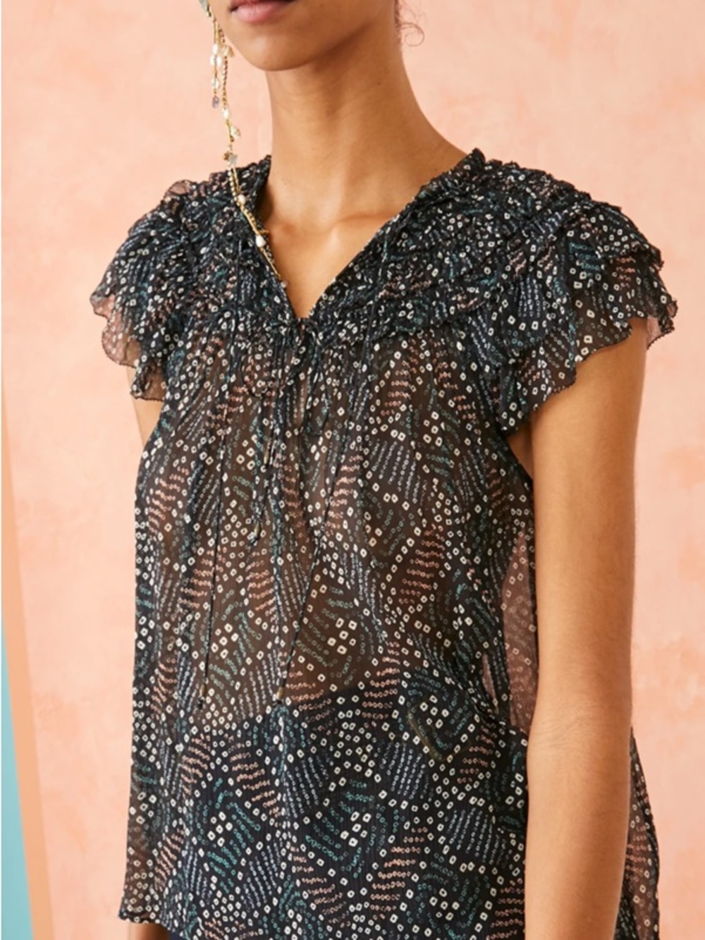 Ulla Johnson Cora top in dusk - Picture 3 of 13